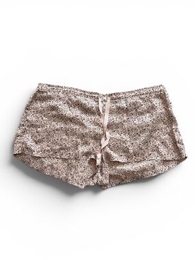 Victoria’s Secret 100% Silk Floral Lounge Shorts — Size Large